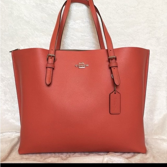 Coach Large Mollie Tote 1671 Tangerine MSRP $378 - Picture 2 of 8